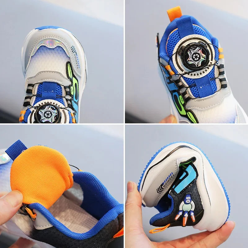 Kids’ Breathable Mesh Sneakers – Soft, Non-Slip Running Shoes