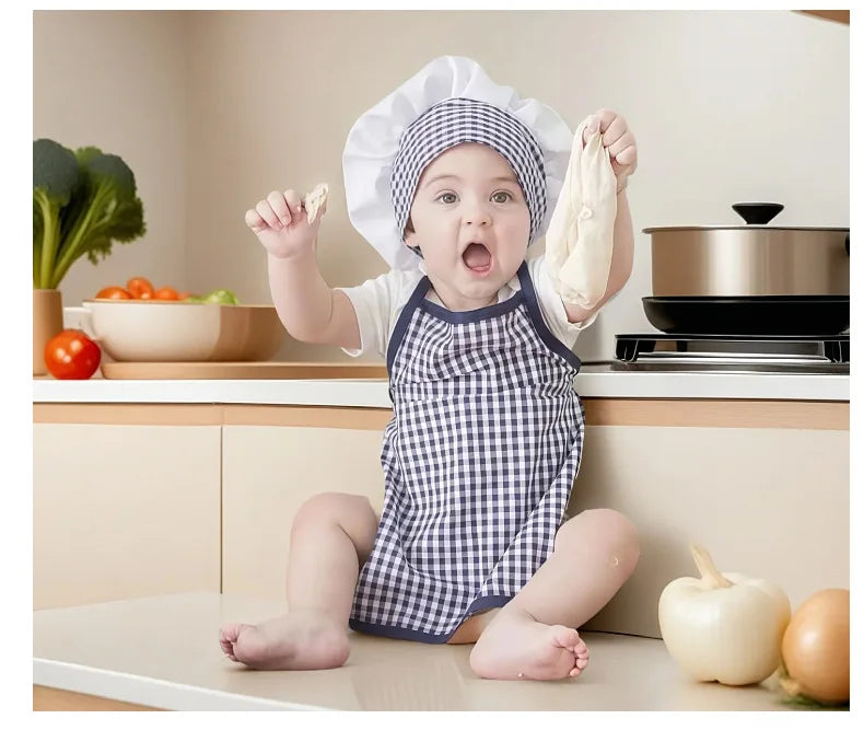 2pcs/set Chef Baby Cook Costume