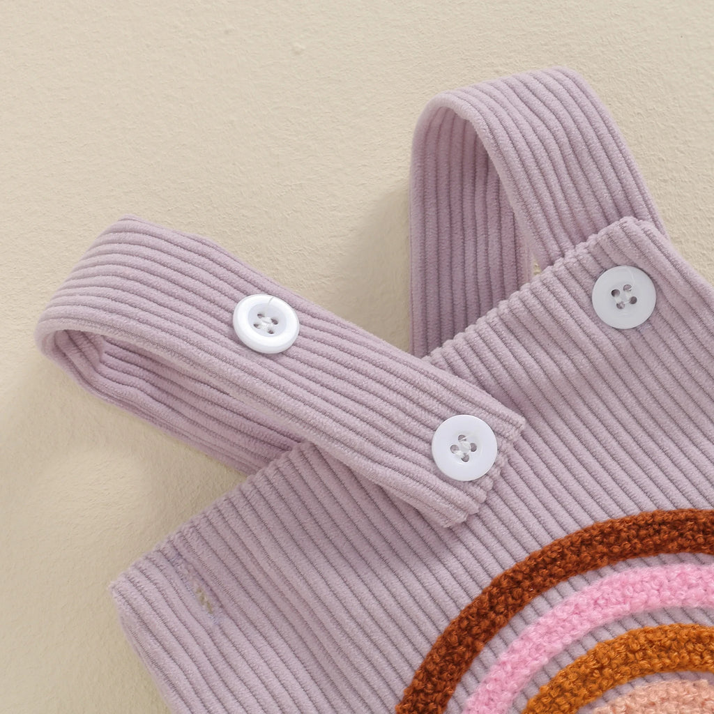 0–18M Baby Girl Summer Jumpsuit, Cute Embroidered Romper