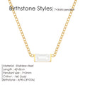 EManco Stainless Steel Colorful Birthstone Pendant