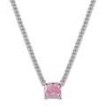 Stainless Steel Tennis Zircon Necklace