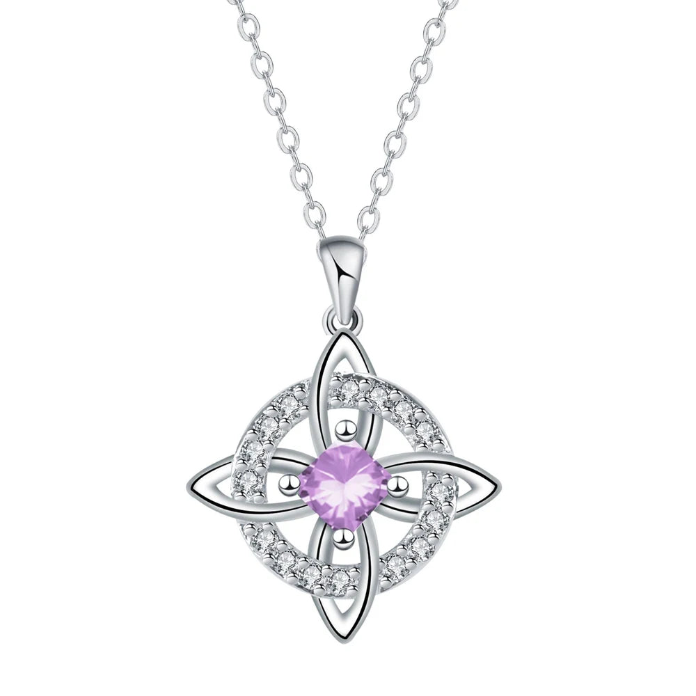 Dainty 5A Birthstone Pendant Necklace