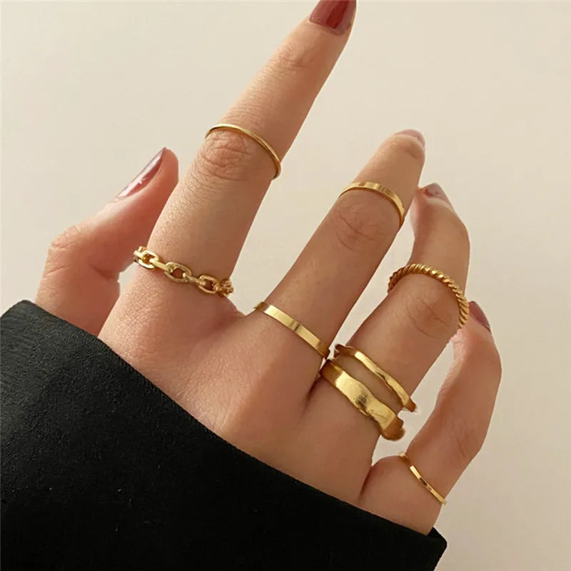 Heart Geometric Gold Butterfly Ring