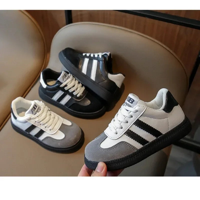 Kids’ Retro Sport Sneakers – Breathable Casual Shoes