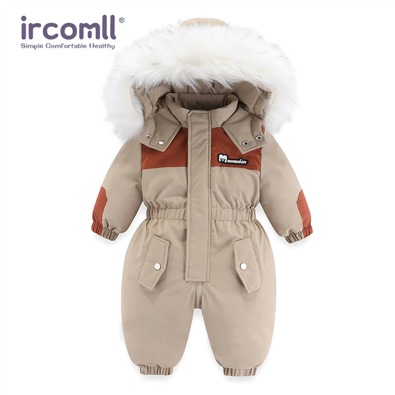Infant Baby Overalls, Thick Winter Outwear -30°C