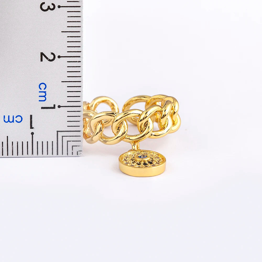 Nidin Lucky Round Zircon Ring