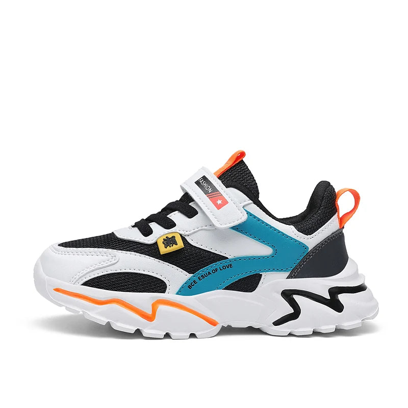 Kids Breathable Sneakers – Outdoor Casual & Sport Shoes (5–16 Years)