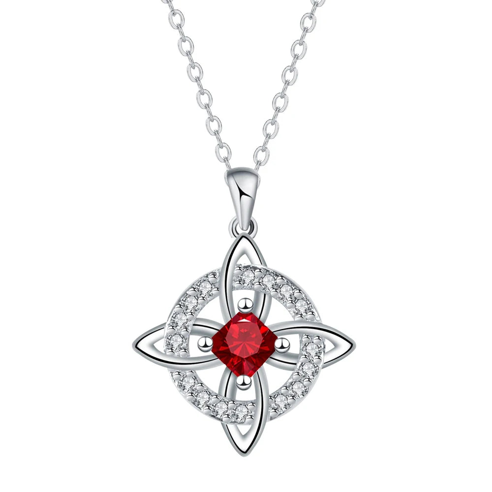Dainty 5A Birthstone Pendant Necklace