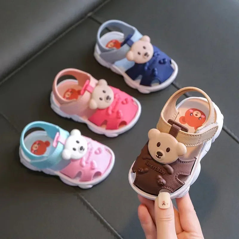 Kids Summer Cartoon Sandals – Soft Sole Toddler & Student Shoes