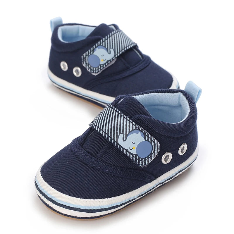 Baby First-Step Shoes (0–18M) – Soft Sole Non-Slip PU Leather Sneakers