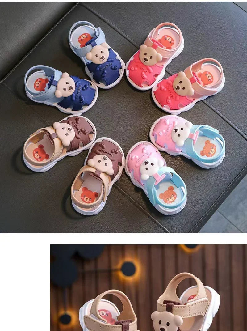 Kids Summer Cartoon Sandals – Soft Sole Toddler & Student Shoes