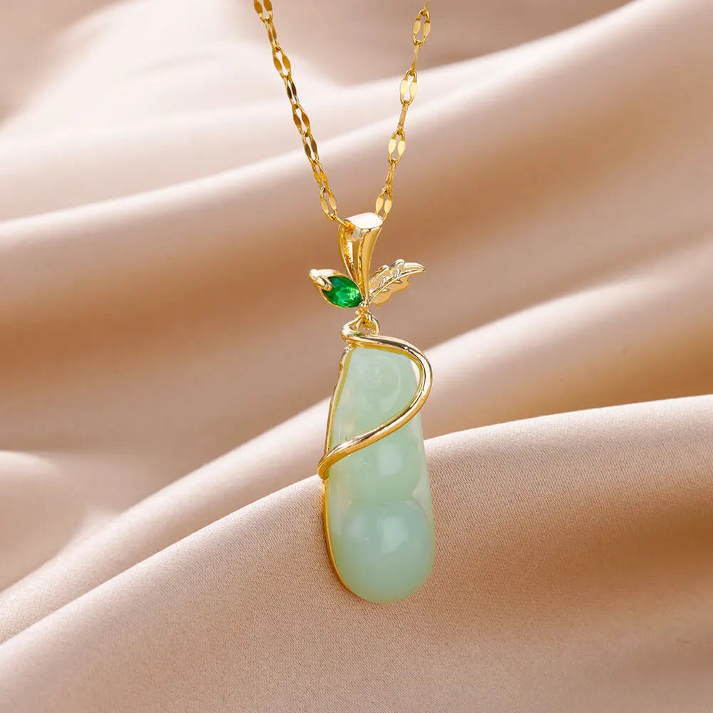 Stainless Steel Natural Stone Necklaces
