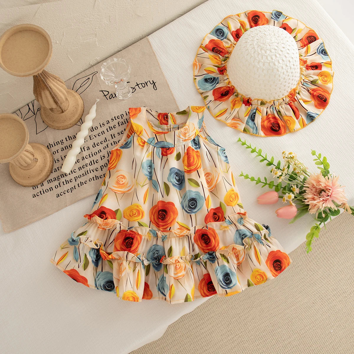 Baby Girl Summer Bohemian Dress Set