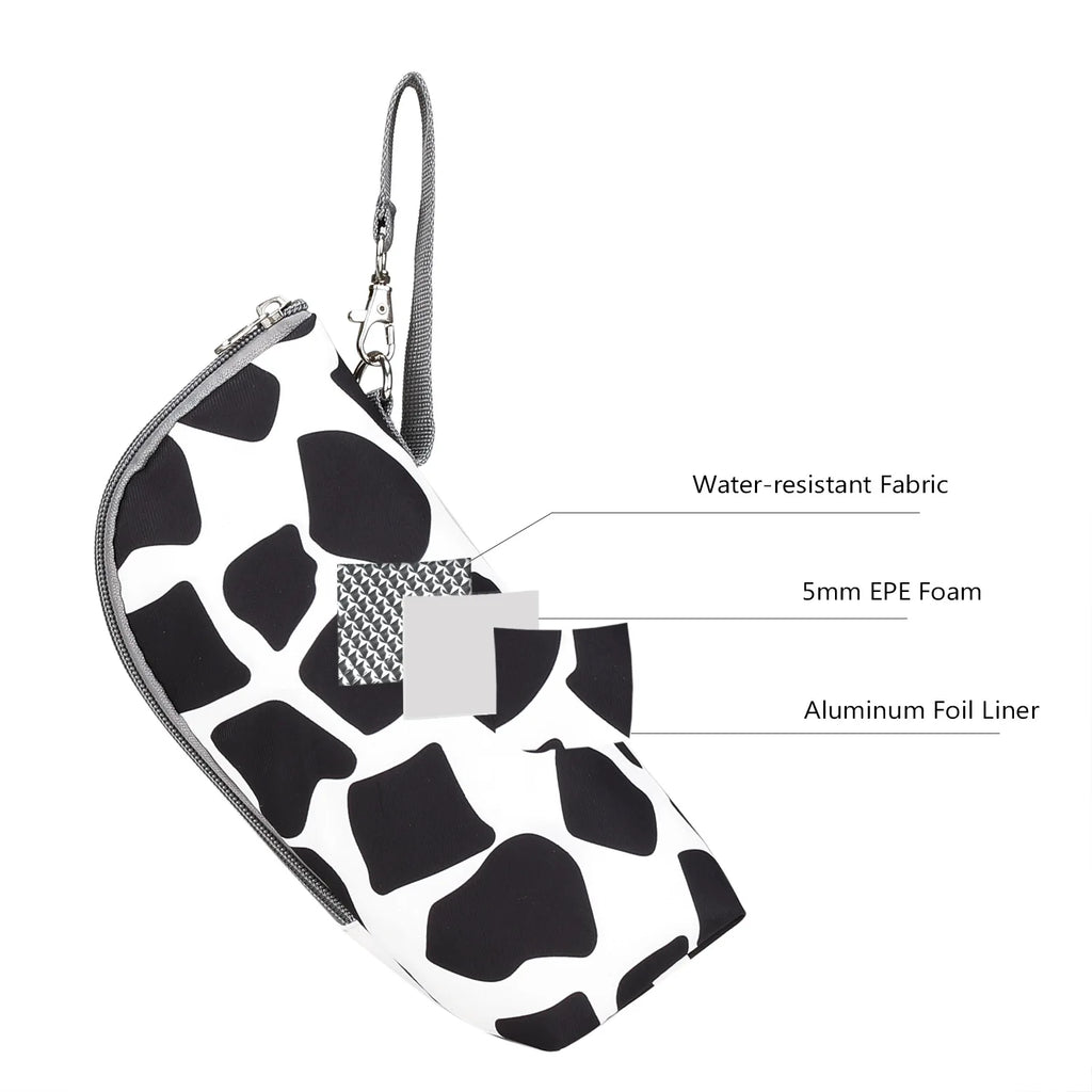 Portable Baby Feeding Bottle Bag – Aluminum Insulation, Stroller Hanging