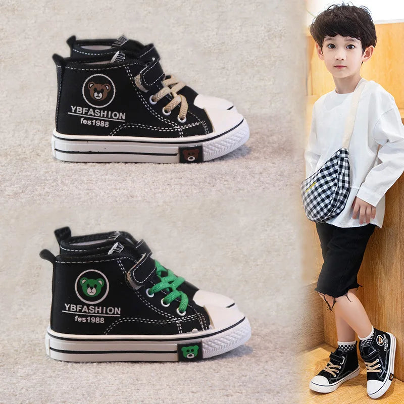 Kids’ Canvas Sneakers – Soft, Non-Slip, Breathable Shoes