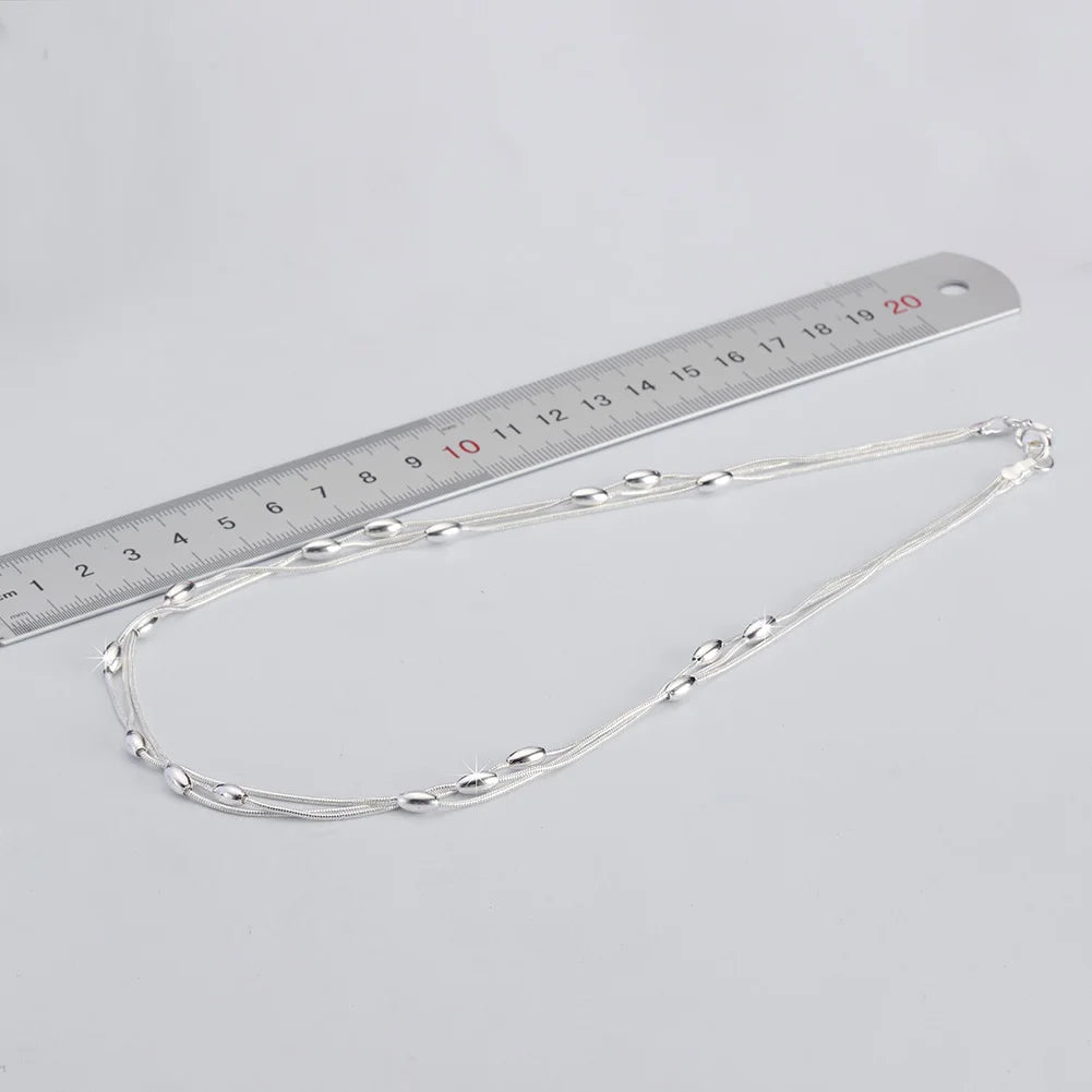925 sterling silver Charms beads Necklace