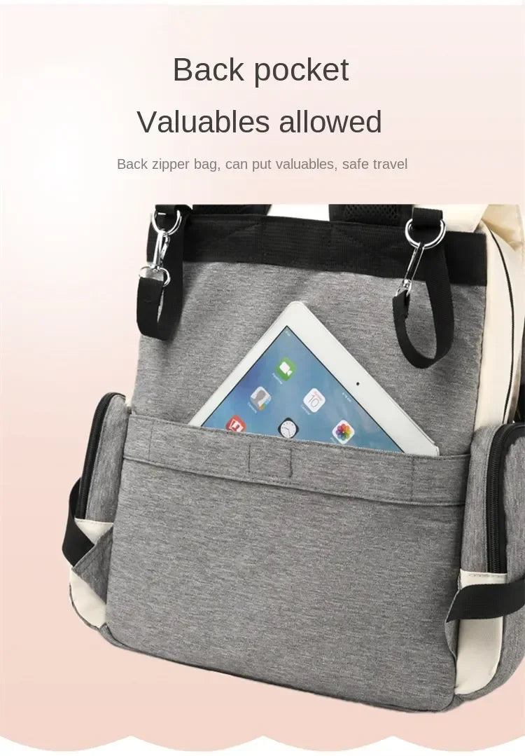 Travel Backpack for Moms – Large Capacity Waterproof Diaper & Baby Stroller Bag