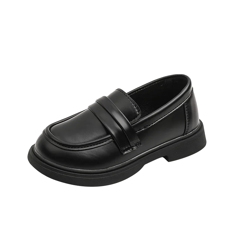 Kids’ Leather Loafers – Soft Princess Party & School Shoes