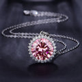 Huitan Fancy Round Pink Cubic Zirconia
