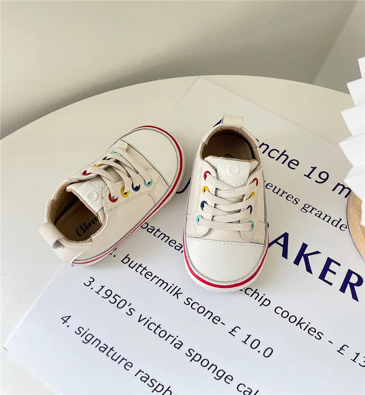 Baby Spring/Autumn Leather Sneakers  – Soft Sole Toddler Shoes