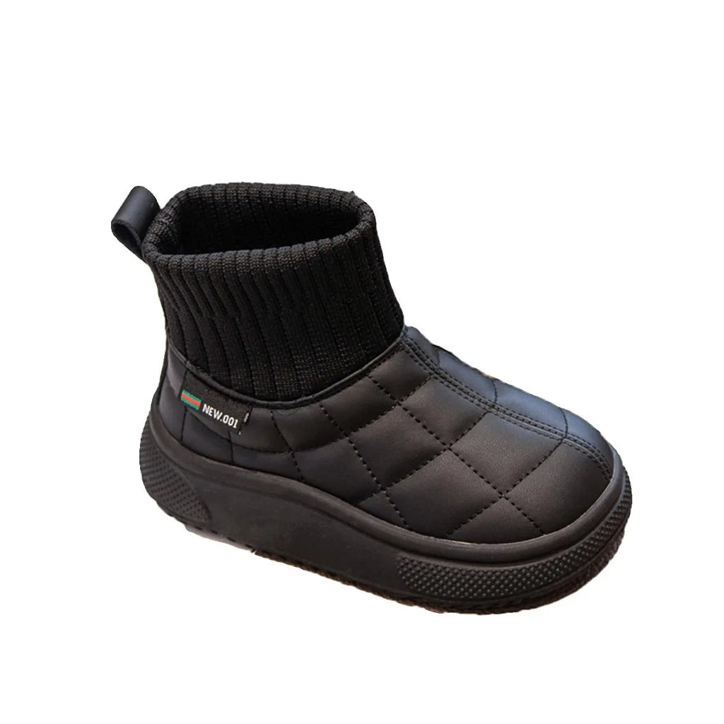 Kids’ Sock-Style Snow Boots – Warm Autumn/Winter Shoes