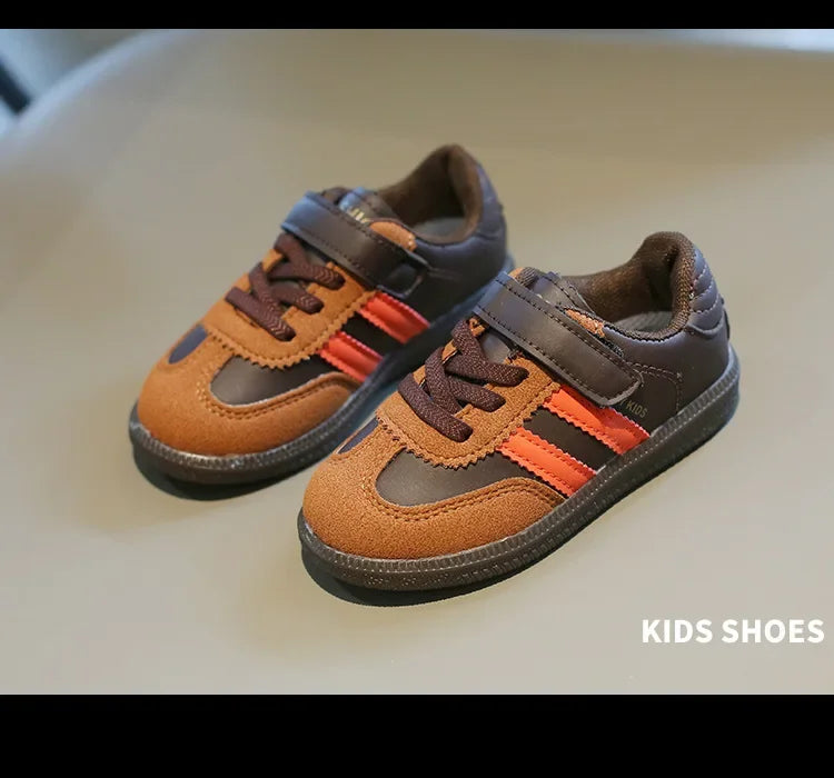 Kids’ Sneakers – Soft-Soled, Hook & Loop Casual Shoes