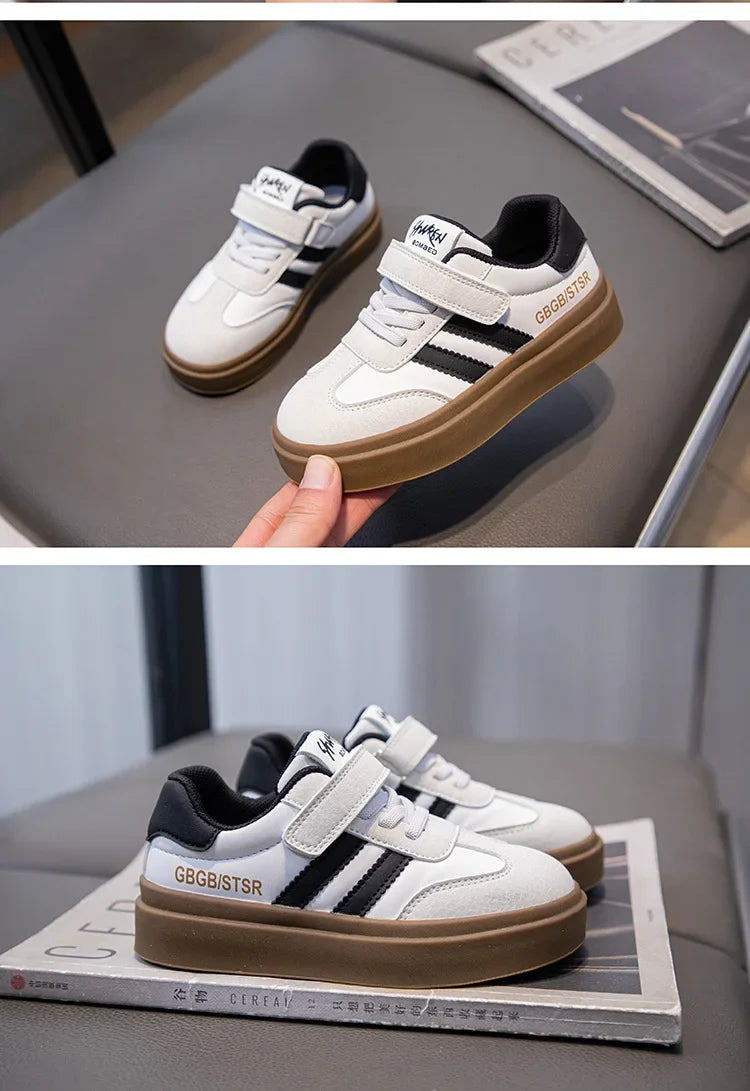 Kids Casual Sneakers – Breathable Anti-Skid Slip-On Shoes