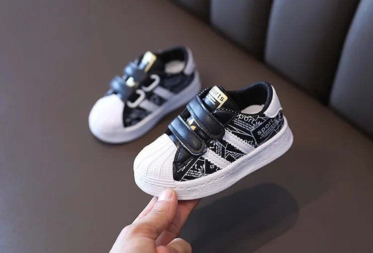 Kids’ Anti-Slip Sneakers – Soft Rubber Casual Shoes (21–30)
