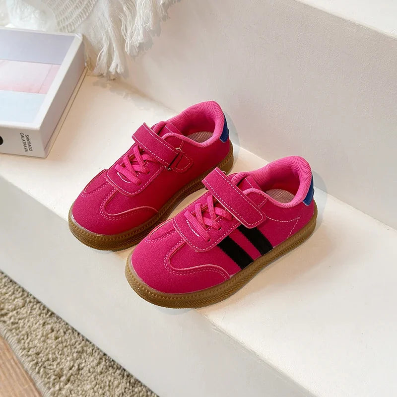 Kids PU Leather Sneakers