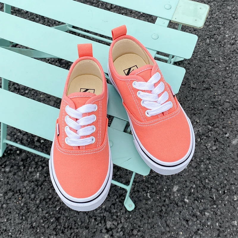 Kids’ Low-Top Canvas Shoes – Minimalist Casual Sneakers