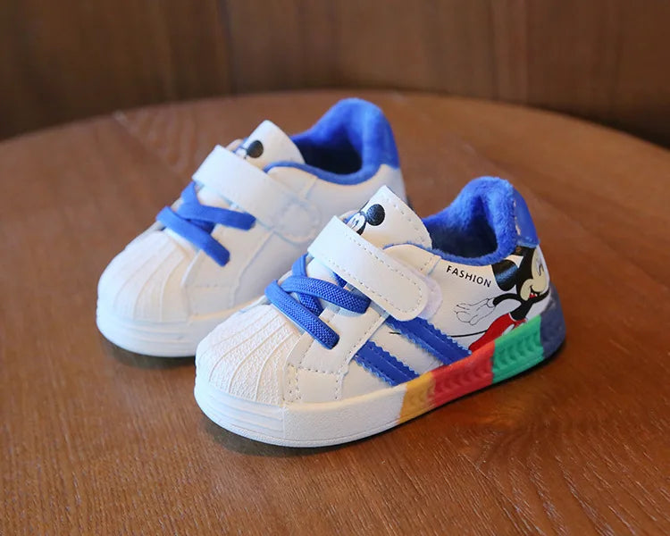 Kids’ Mickey & Minnie Sneakers – Breathable Soft Sport Shoes