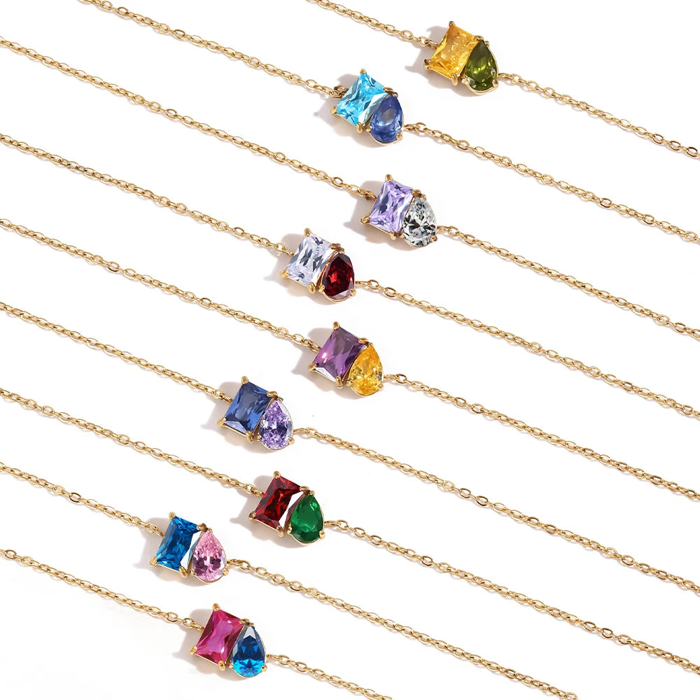EManco Stainless Steel Square Zircon
