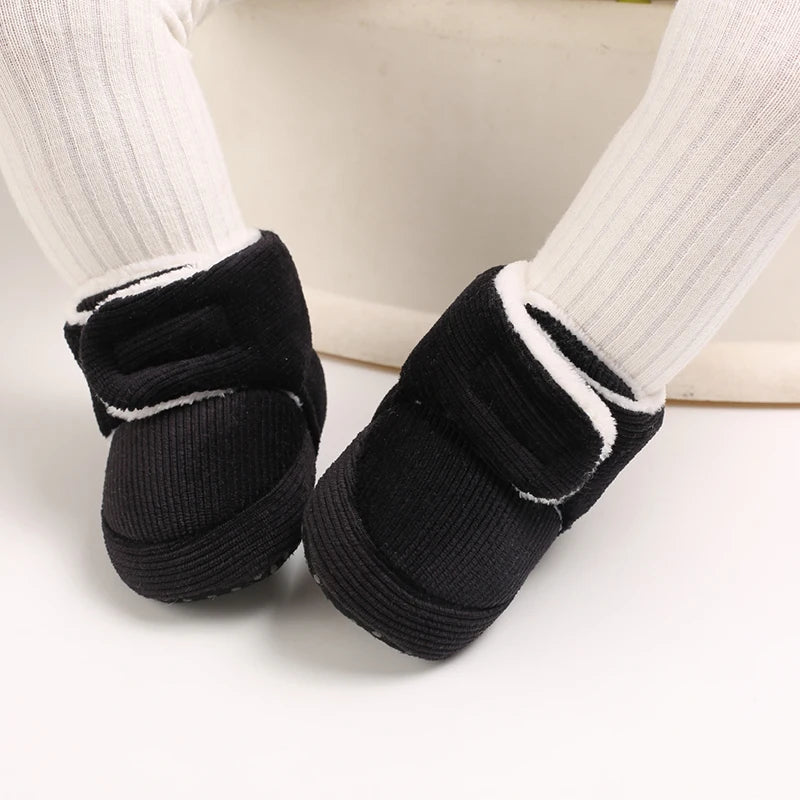 Baby Winter Snow Boots (0–18M) – Plush Soft Sole Toddler Shoes