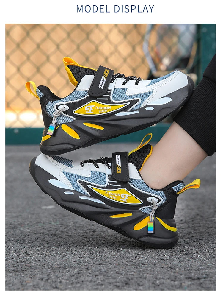 Kids Mesh Sneakers – Breathable Non-Slip Running & Casual Shoes
