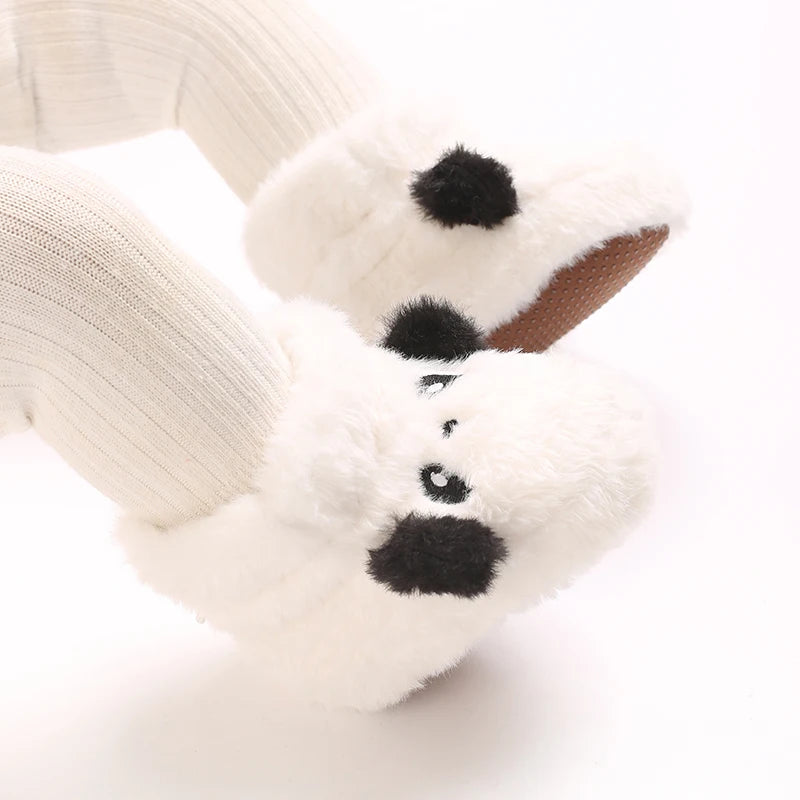 Baby Winter Cotton Shoes (0–1Y) – Thick Warm Teddy Bear Walking Shoes