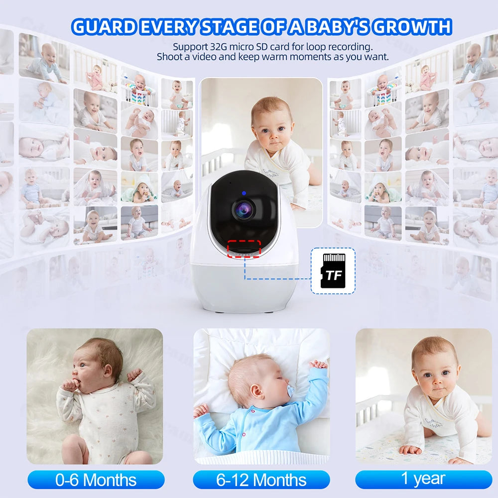 1080P HD Baby Monitor – WiFi, 4.3" Display & Night Vision