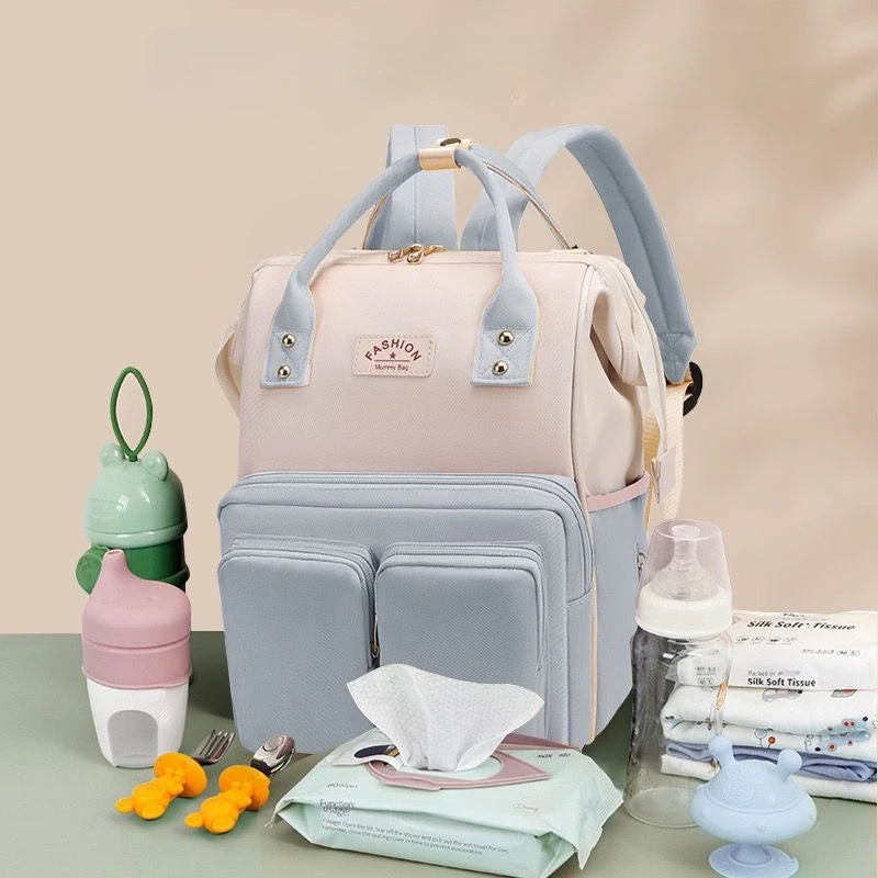 Nappy Backpack Bag – Large Capacity Waterproof Diaper Bag for Baby Care & Travel