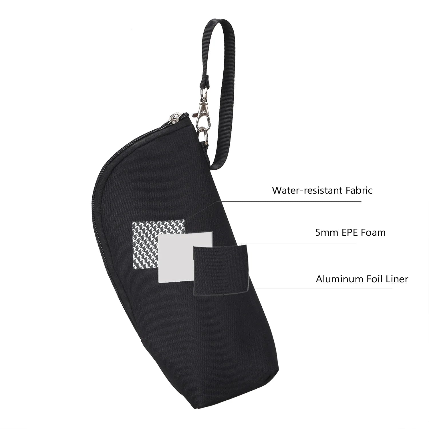 Portable Baby Feeding Bottle Bag – Aluminum Insulation, Stroller Hanging