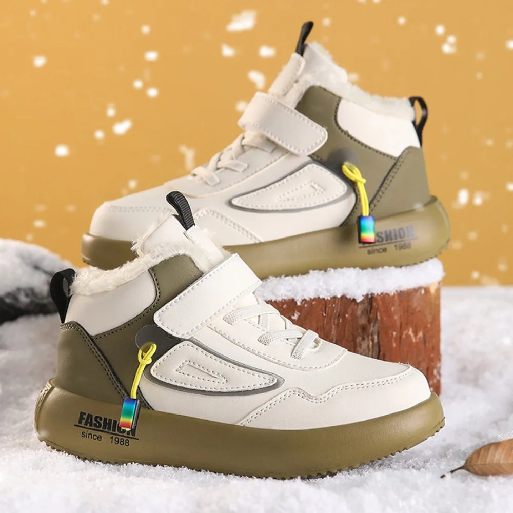 Kids’ Winter Snow Boots – Warm, Non-Slip Outdoor Sneakers