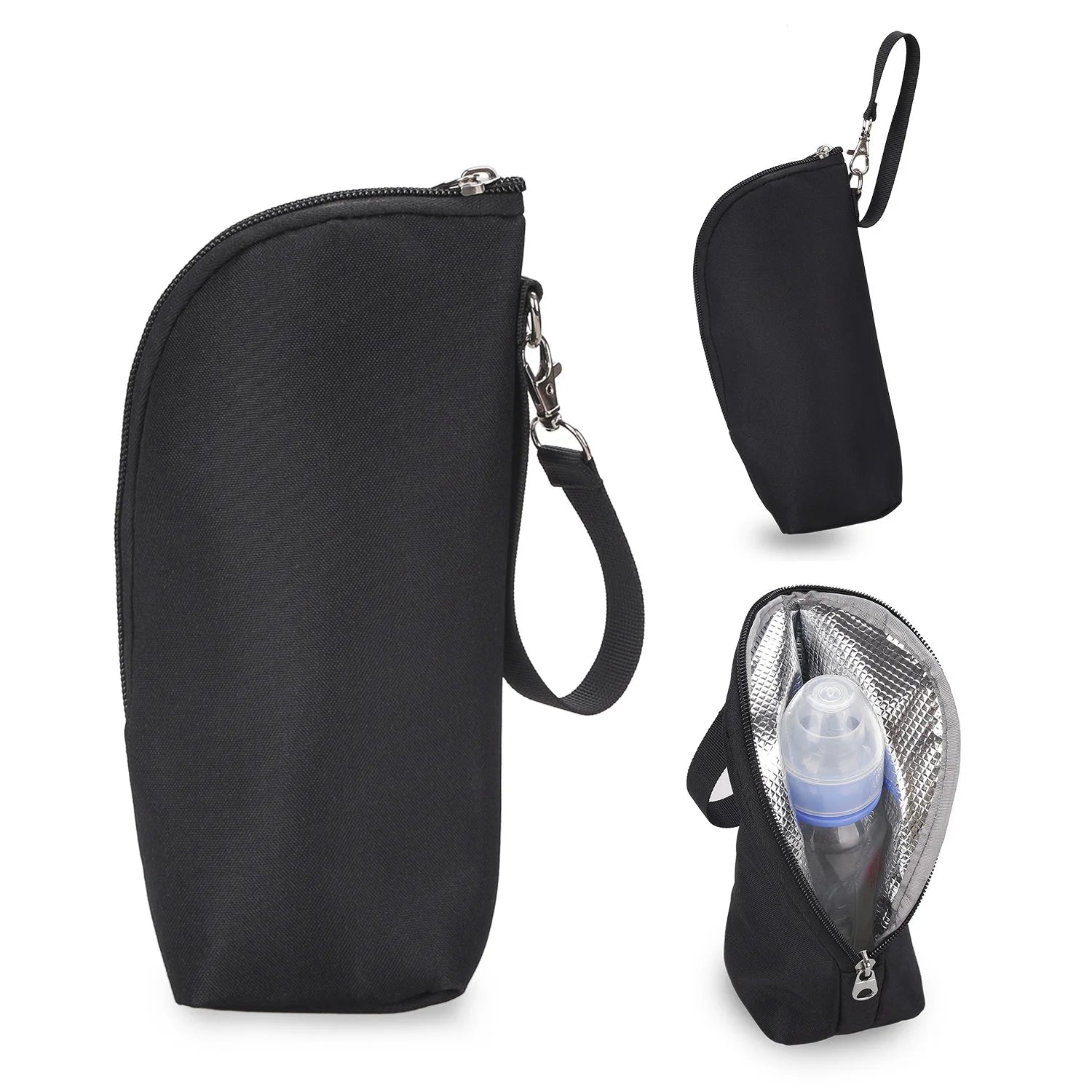 Portable Baby Feeding Bottle Bag – Aluminum Insulation, Stroller Hanging