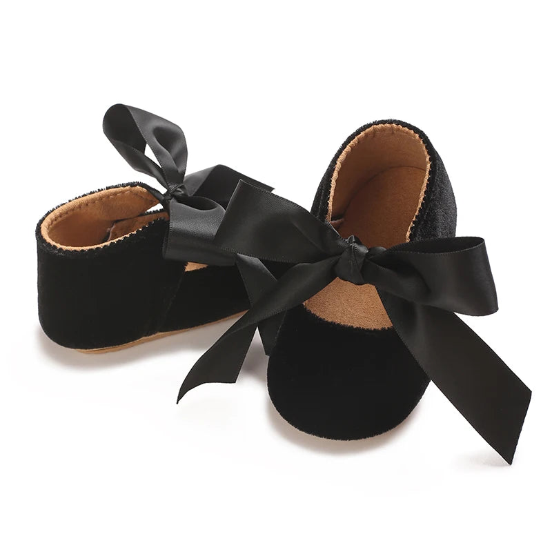 Baby Girls’ First-Step Shoes – Non-Slip Soft Sole Princess Sneakers