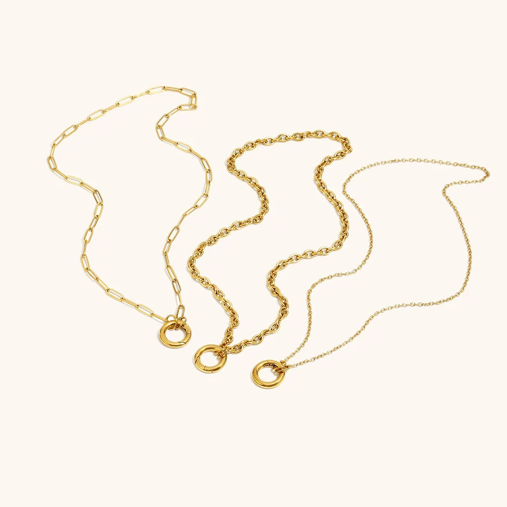 Stainless Steel O Chain Necklace
