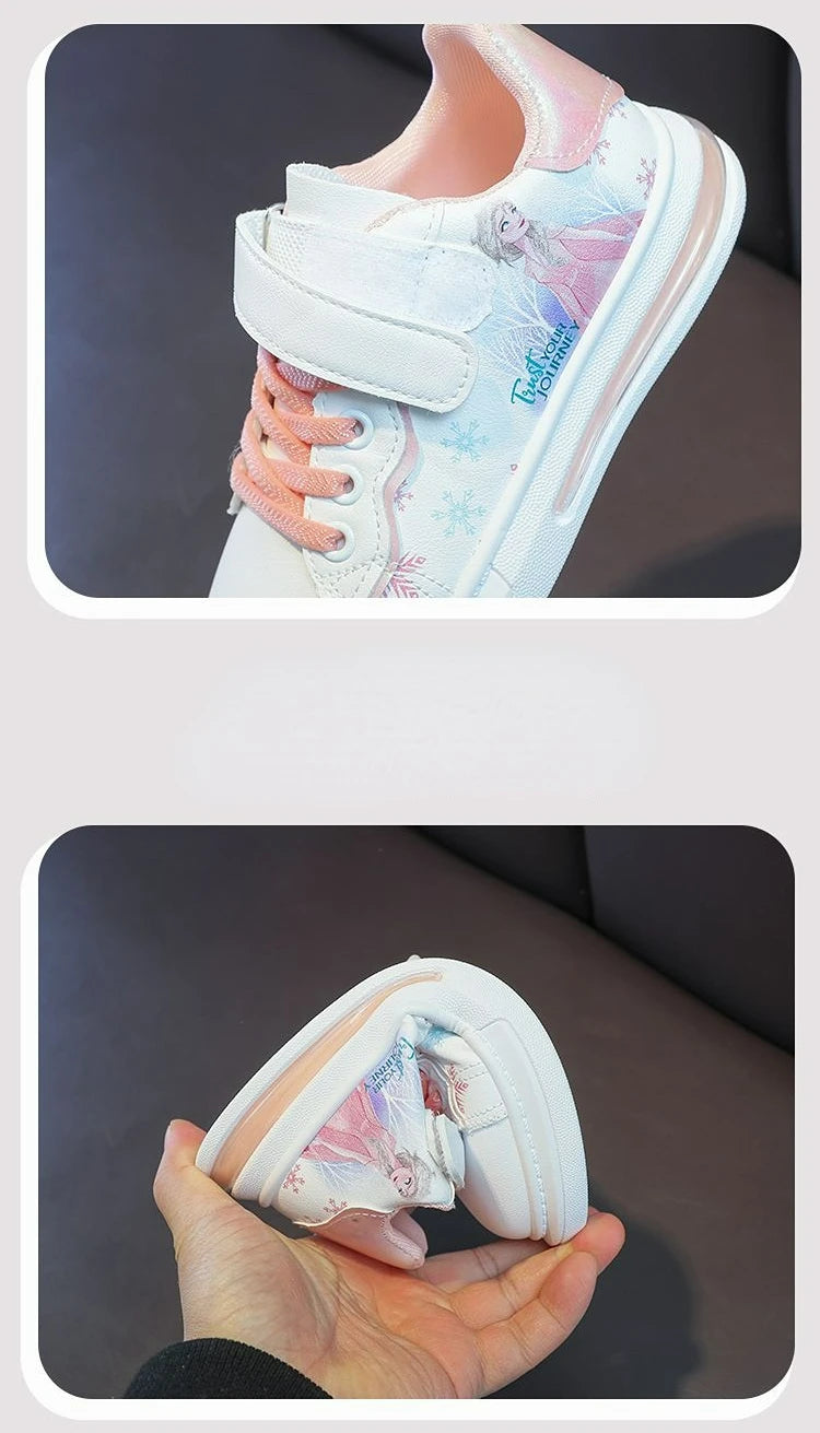 Disney Elsa Frozen Girls’ White Flats – Waterproof Shoes