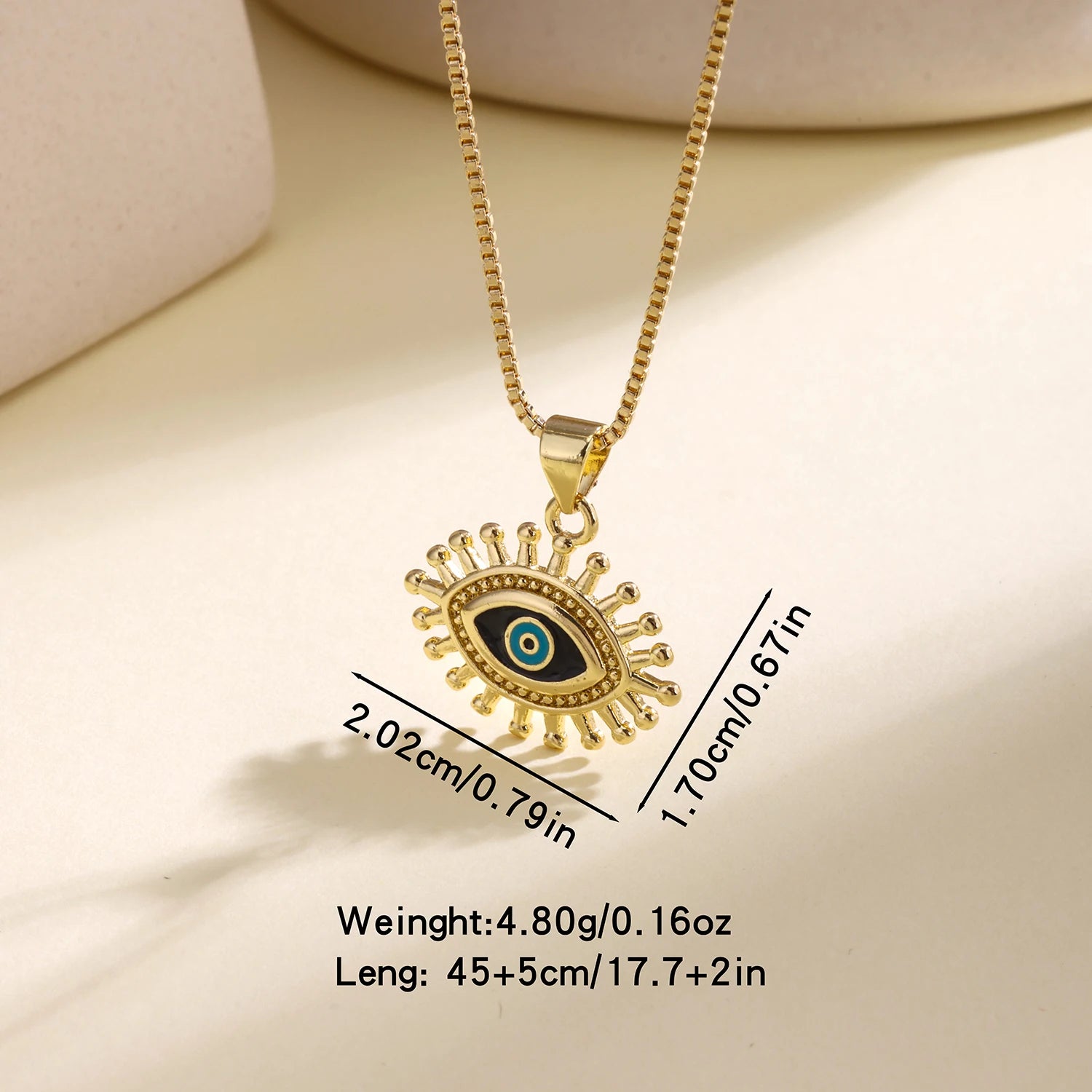 Nidin Sunburst Evil Eye Pendant