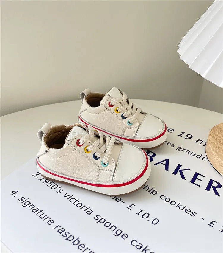 Baby Spring/Autumn Leather Sneakers  – Soft Sole Toddler Shoes