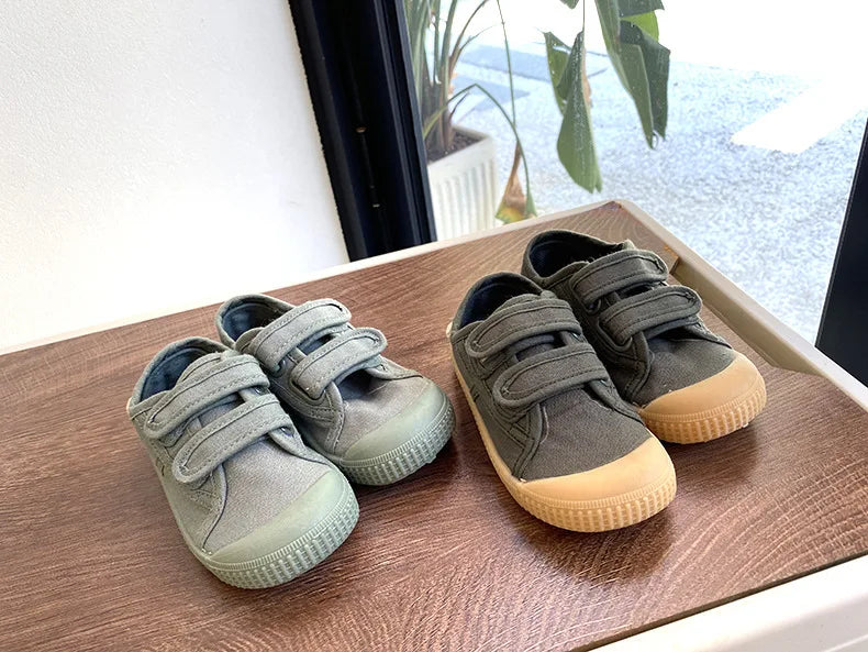 Toddler Kids Retro Canvas Sneakers