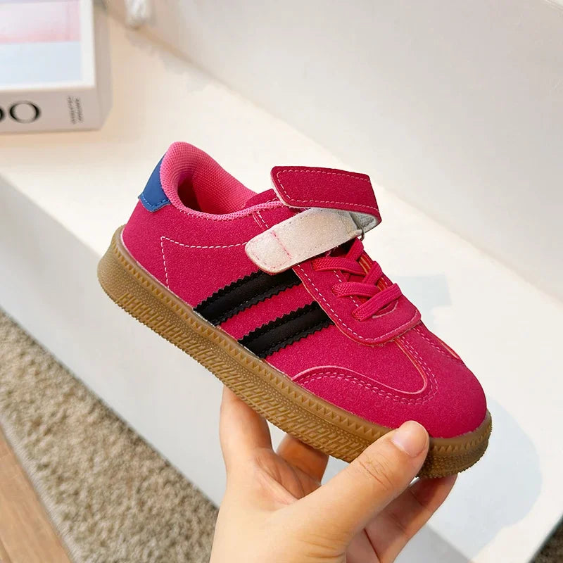 Kids PU Leather Sneakers
