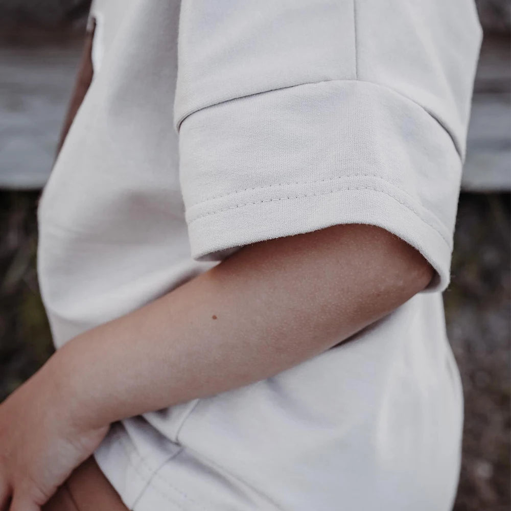 Baby Oversize Short Sleeve T-Shirt, Soft Cotton Pullover