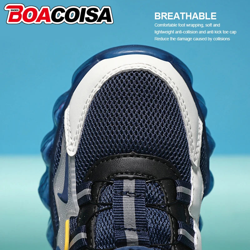 Kids Mesh Sport Sneakers – Comfortable Casual Running & Tennis Shoes