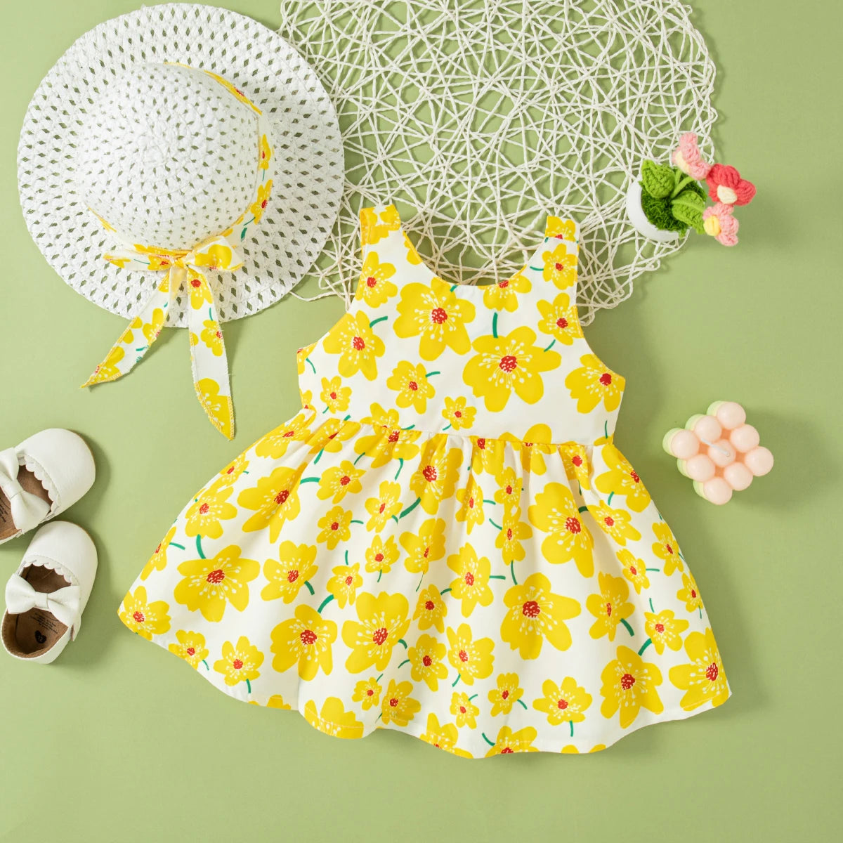0-2 Y Old Baby Girl Floral Dress